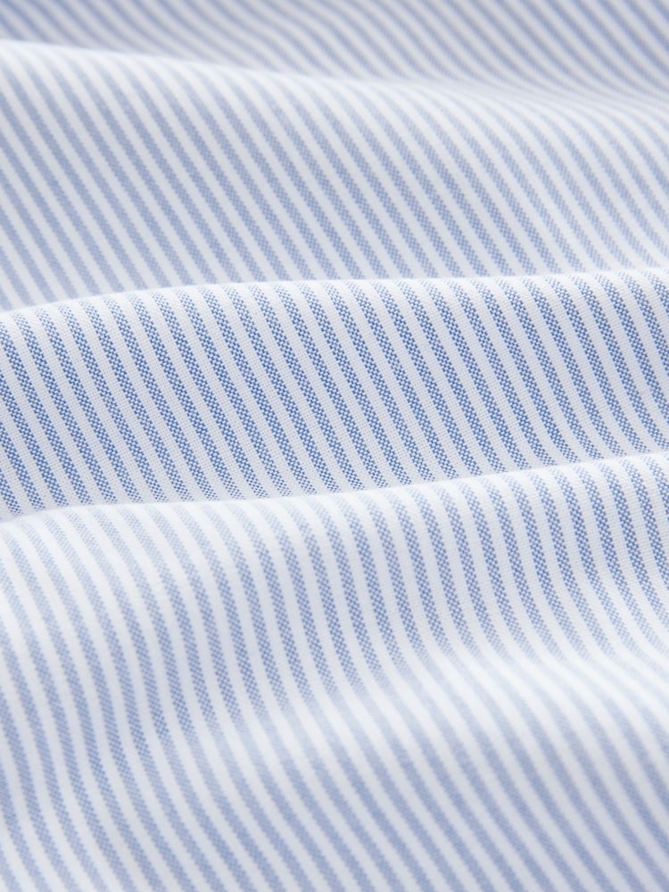 Barbour® Blue Regular Fit Stripe 100% Cotton Oxford Shirt - Image 3 of 3