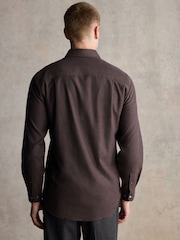 Barbour® Brown Regular Fit Flannel 100% Cotton Shirt - Image 4 of 6