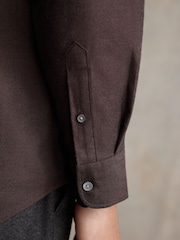 Barbour® Brown Regular Fit Flannel 100% Cotton Shirt - Image 5 of 6