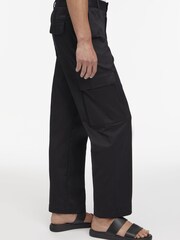 Calvin Klein Black Straight Cargo Trousers - Image 3 of 4