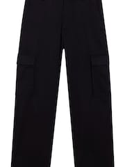 Calvin Klein Black Straight Cargo Trousers - Image 4 of 4