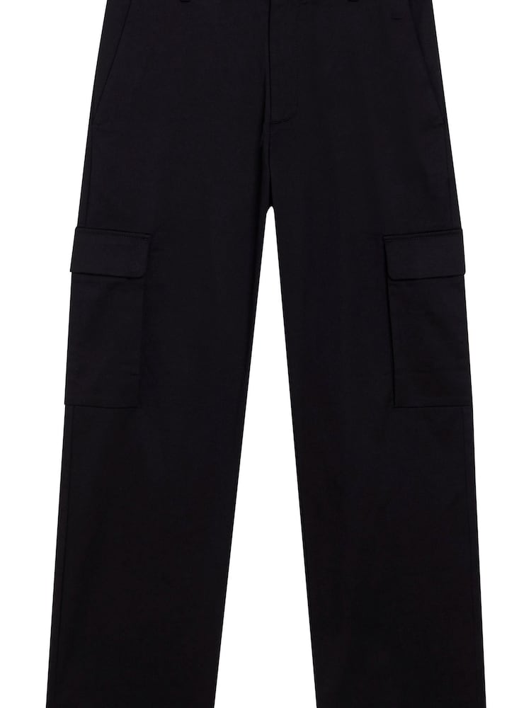 Calvin Klein Black Straight Cargo Trousers - Image 4 of 4 Calvin Klein Black Straight Cargo Trousers - Image 4 of 4