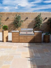 Maze Natural Bali Outdoor Kitchen with Beef Eater 5 Burner BBQ - Image 1 of 5