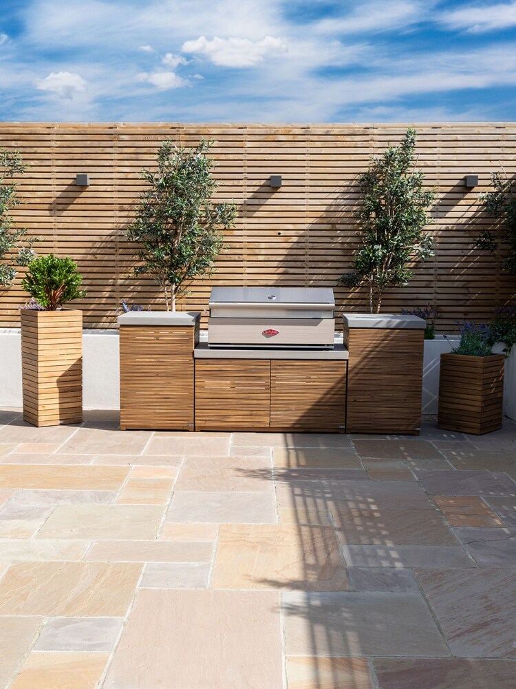 Maze Natural Bali Outdoor Kitchen with Beef Eater 5 Burner BBQ - Image 1 of 5