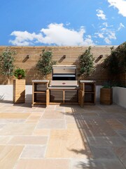 Maze Natural Bali Outdoor Kitchen with Beef Eater 5 Burner BBQ - Image 2 of 5