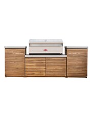 Maze Natural Bali Outdoor Kitchen with Beef Eater 5 Burner BBQ - Image 5 of 5