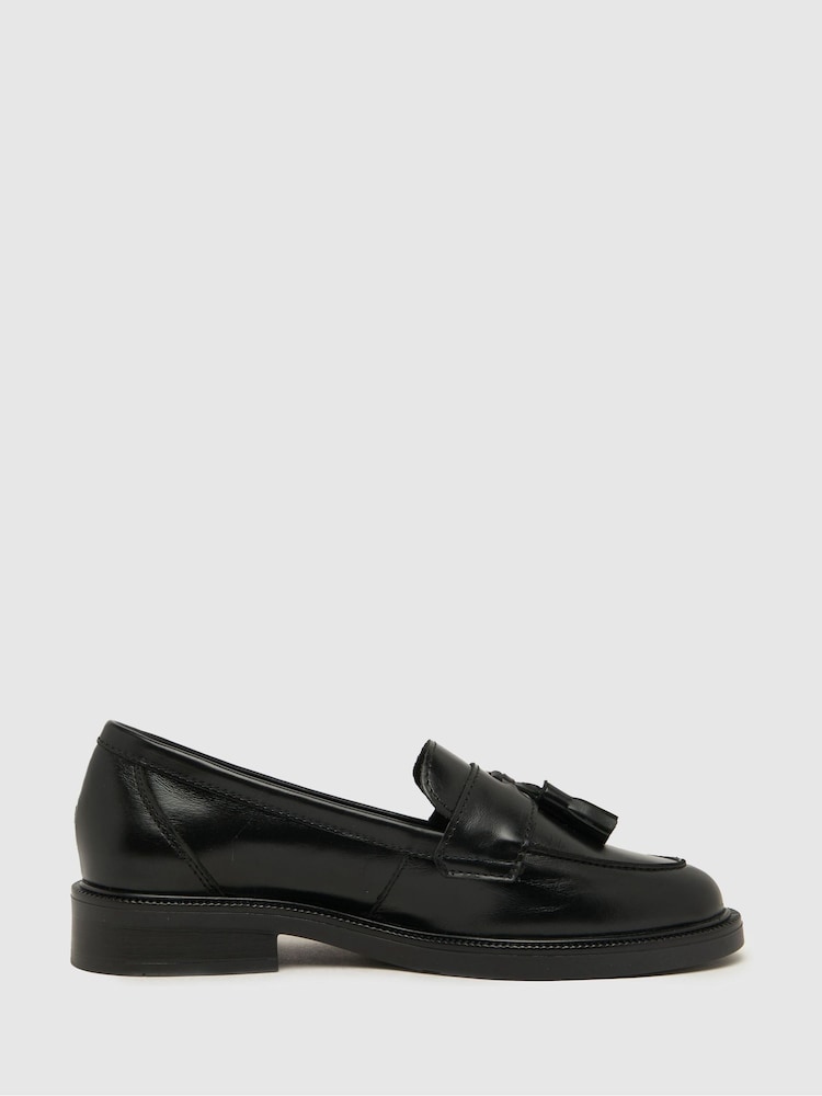 Schuh Lina Usnjeni mokasini s čopiči - Slika 1 iz 4
