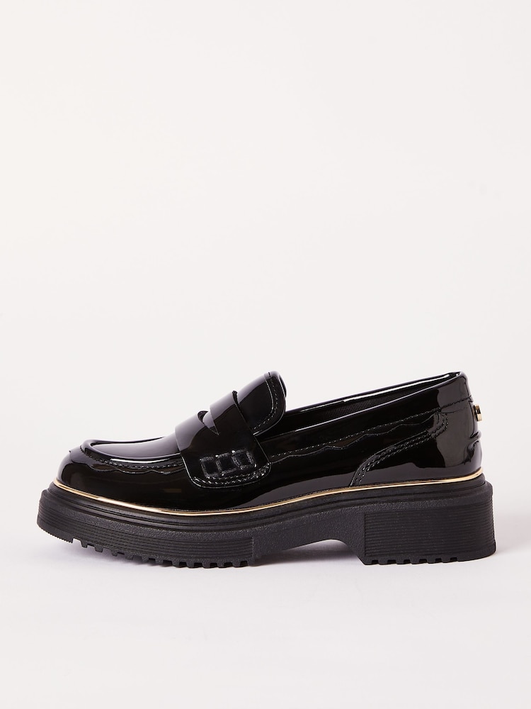 Zapatos escolares tipo mocasines de cuero sintético con suela gruesa Rand de Lipsy - Imagen 1 de 4 Zapatos escolares tipo mocasines de cuero sintético con suela gruesa Rand de Lipsy - Imagen 1 de 4