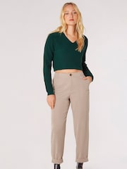 Apricot Brown Soft Twill Chino Trousers - Image 1 of 4