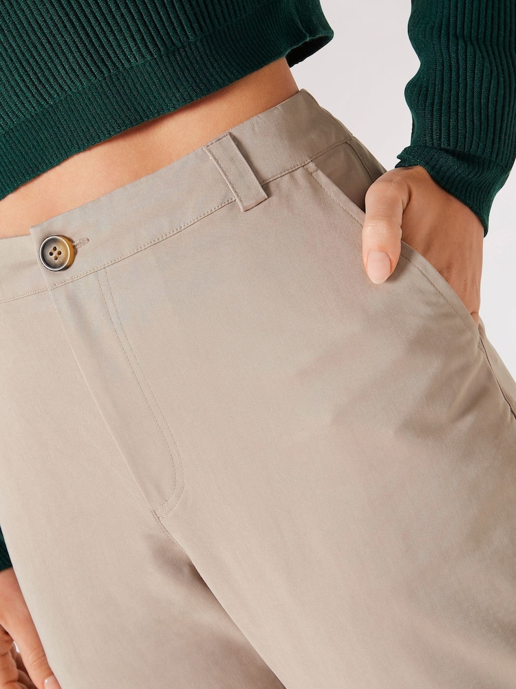 Apricot Brown Soft Twill Chino Trousers - Image 4 of 4