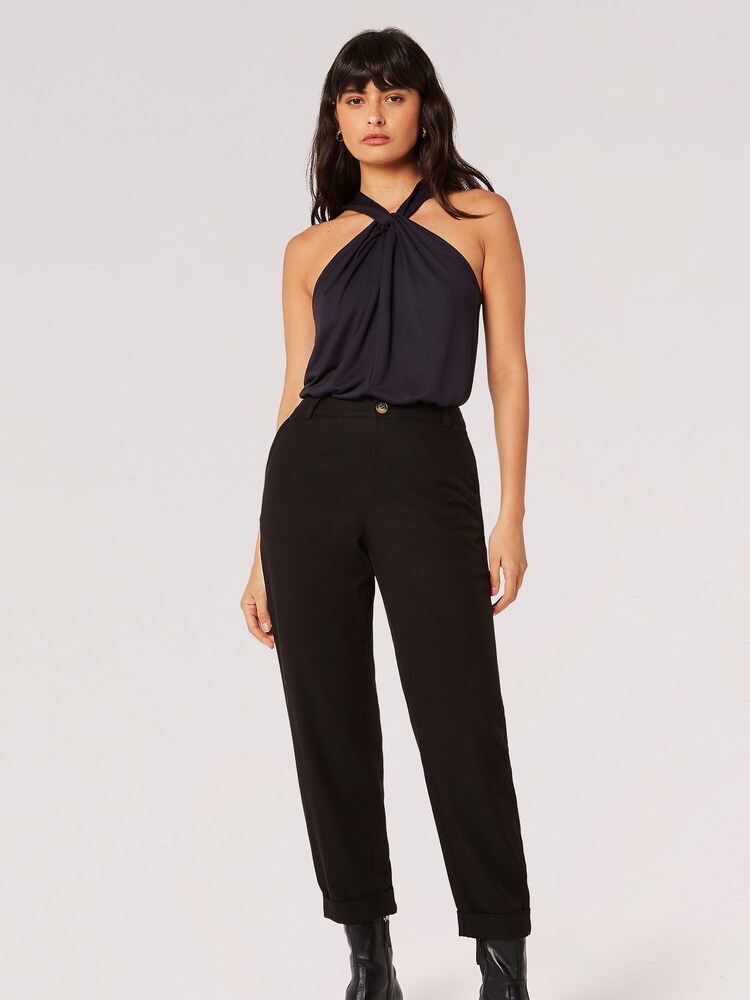 Apricot Black Soft Twill Chino Trousers - Image 1 of 4
