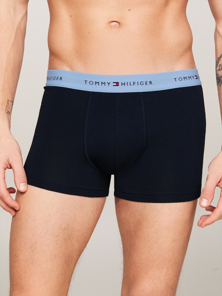 Tommy Hilfiger Blue Trunks 5 Pack - Image 2 of 5