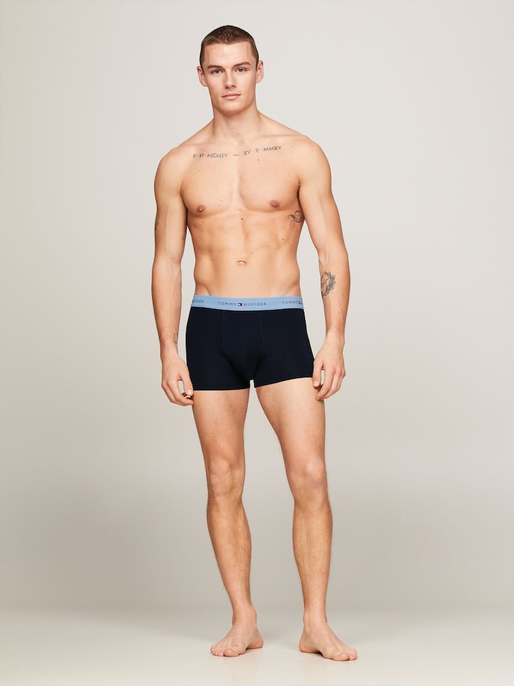 Tommy Hilfiger Blue Trunks 5 Pack - Image 5 of 5