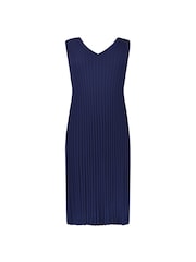 Live Unlimited Blue Curve Knitted Rib Dress - Image 7 of 7