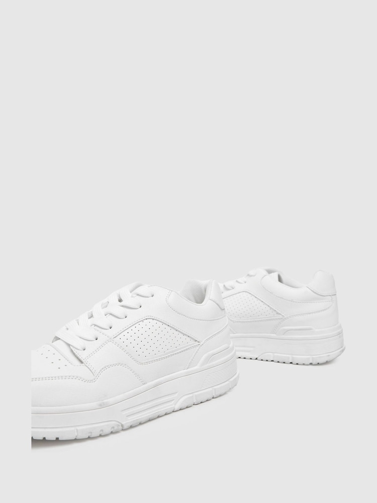 Bela - Schuh Monroe na vezalke; z vezalkami Trenerji - Slika 4 iz 4