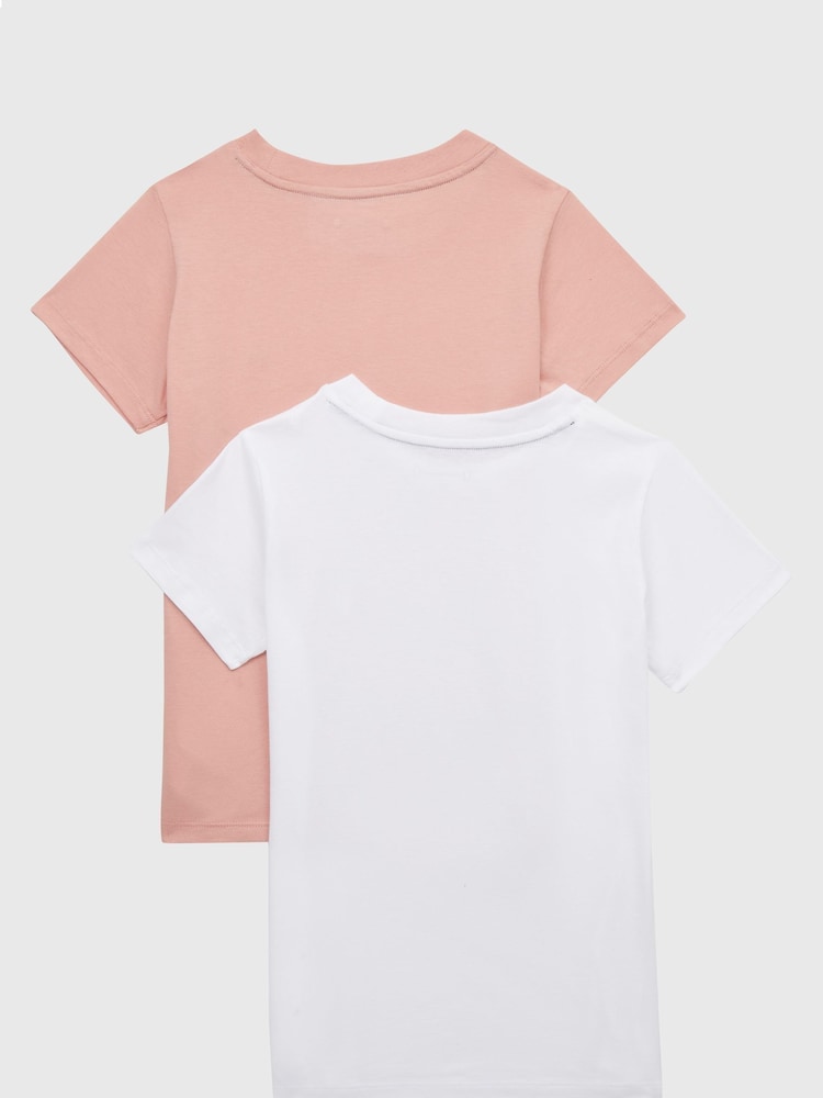 Tommy Hilfiger Cotton T-Shirts 2 Pack - Image 2 of 3 Tommy Hilfiger Cotton T-Shirts 2 Pack - Image 2 of 3