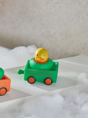 Set of 5 Green Train Christmas Bath Buddies - Image 2 of 5