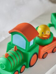Set of 5 Green Train Christmas Bath Buddies - Image 3 of 5
