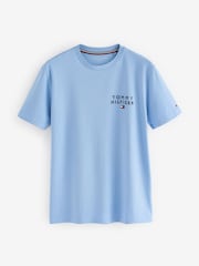 Tommy Hilfiger Blue Woven 100% Cotton Pyjamas Set - Image 6 of 7
