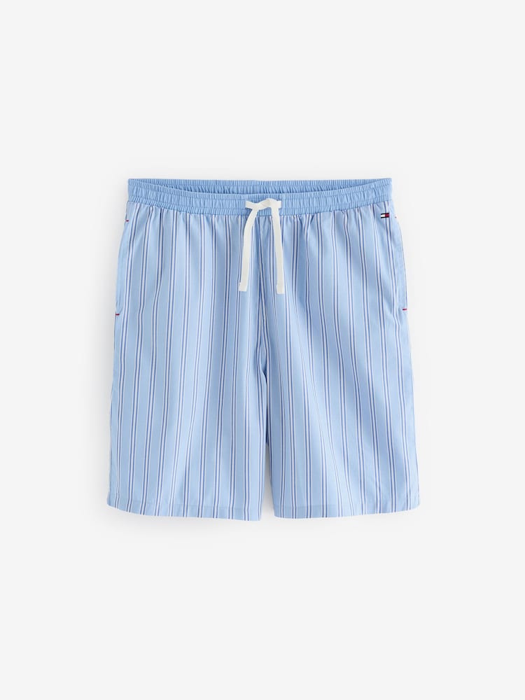 Tommy Hilfiger Blue Woven 100% Cotton Pyjamas Set - Image 7 of 7