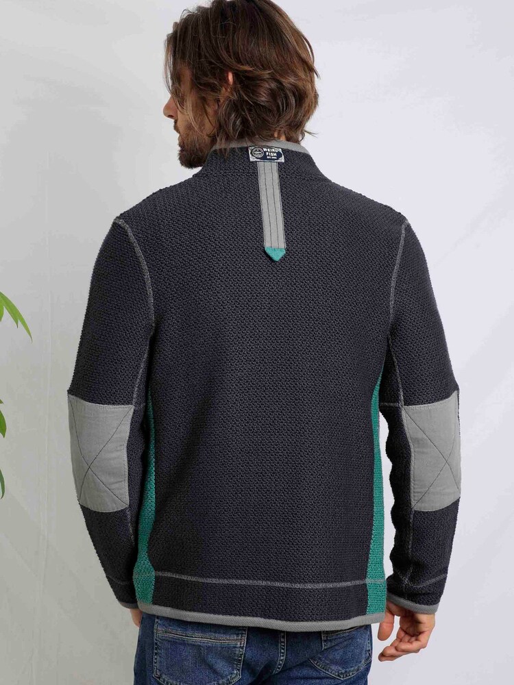 Weird Fish Blue Grafham Eco Full Zip Limited Edition Macaroni Fleece - Image 2 of 7