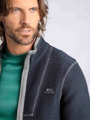 Weird Fish Blue Grafham Eco Full Zip Limited Edition Macaroni Fleece - Image 4 of 7