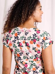 Weird Fish Tallahassee Organic Printed Jersey Dress - Image 5 of 7
