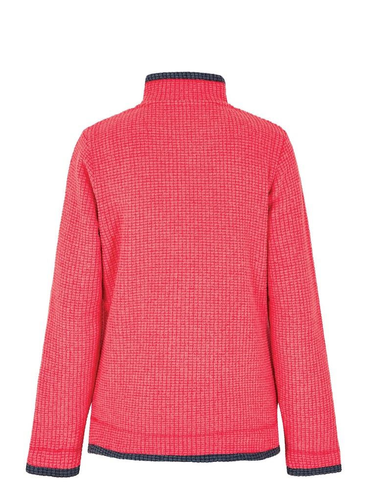 Weird Fish Green Beye Eco 1/4 Zip Grid Fleece - Image 7 of 7