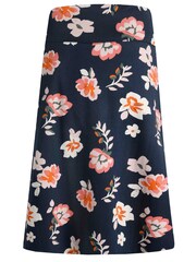 Weird Fish Blue Malmo Organic Printed Jersey Skirt - Image 6 of 6