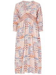 Weird Fish Kerina Organic Printed Cotton Maxi Dress - Image 5 of 6
