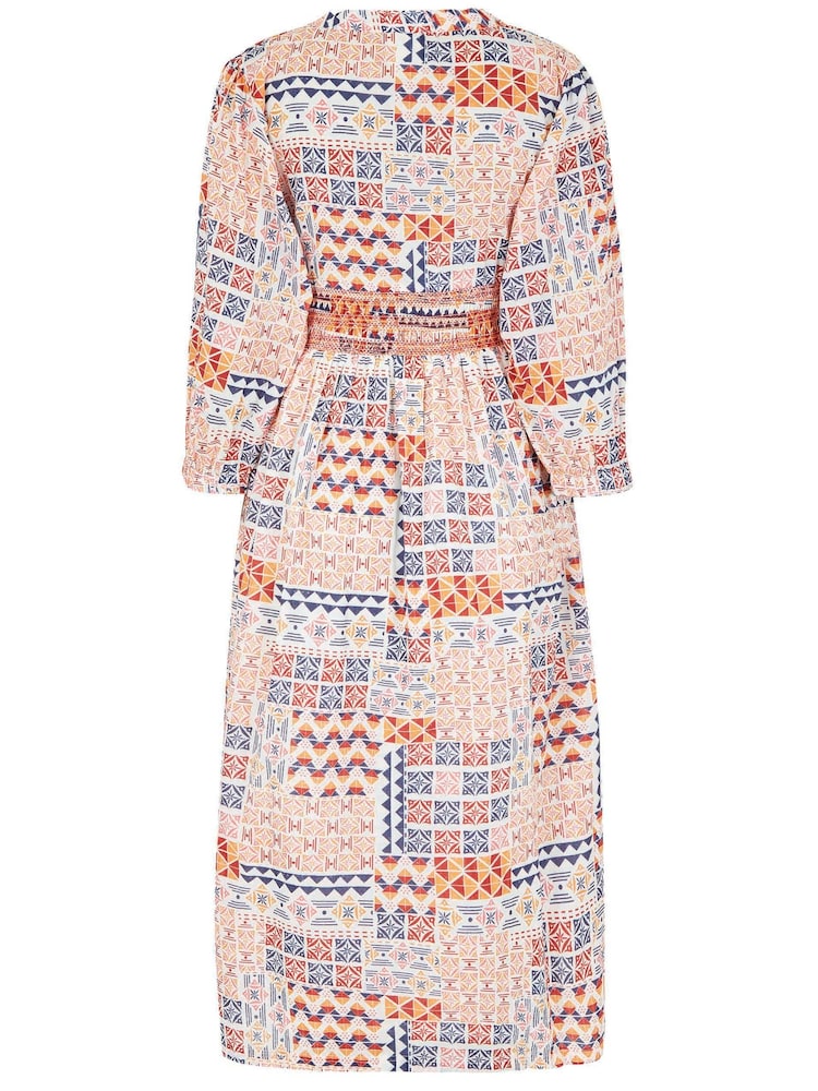 Weird Fish Kerina Organic Printed Cotton Maxi Dress - Image 6 of 6