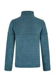 Weird Fish Blue Longmont Quarter Zip Stripe Fleece - Image 6 of 6