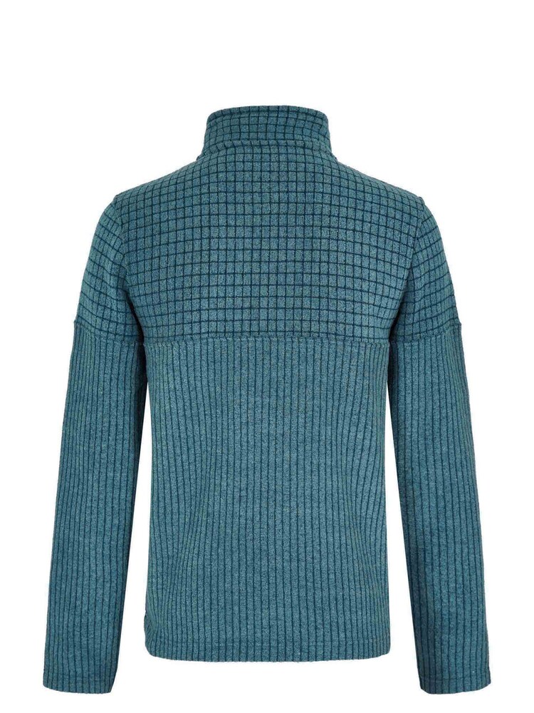 Weird Fish Blue Longmont Quarter Zip Stripe Fleece - Image 6 of 6