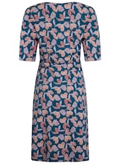 Blau - Weird Fish – Cassandra – bedrucktes Swingkleid aus Bio-Jersey - Bild 8 von 8