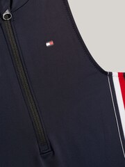 Tommy Hilfiger Blue Rashguard One Piece Swimsuit - Image 3 of 3