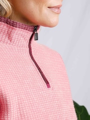Weird Fish Green Beye Eco 1/4 Zip Grid Fleece - Image 7 of 14