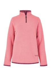 Weird Fish Green Beye Eco 1/4 Zip Grid Fleece - Image 11 of 14