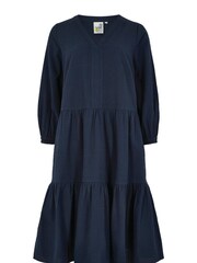 Weird Fish Blue Margo Eco Seerskucker Dress - Image 6 of 7