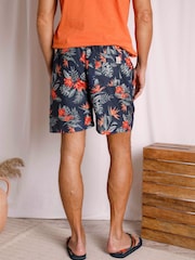 Weird Fish Blue Belukha Printed Swim Shorts - Image 3 of 8