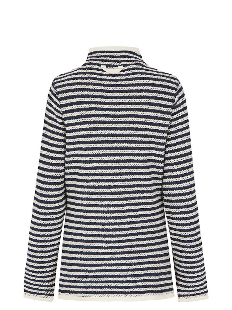 Weird Fish Multi Meadow Eco 1/4 Zip črtast; progast Macaroni Fleece - Slika 7 iz 7 Weird Fish Multi Meadow Eco 1/4 Zip črtast; progast Macaroni Fleece - Slika 7 iz 7