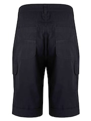 Weird Fish Blue Rhae Organic 100% Cotton Cargo Shorts - Image 7 of 7