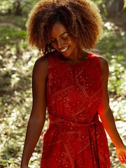 Weird Fish Nalani Eco Viscose Printed Jumpsuit - Image 1 of 14