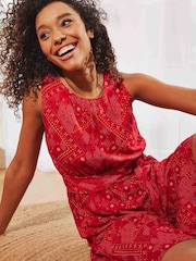 Weird Fish Nalani Eco Viscose Printed Jumpsuit - Image 5 of 14