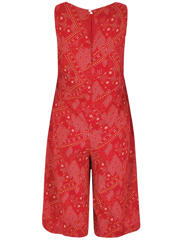 Weird Fish Nalani Eco Viscose Printed Jumpsuit - Image 14 of 14