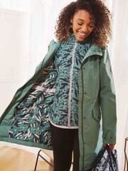 Weird Fish Green Delara Showerpoof Jacket - Image 1 of 6