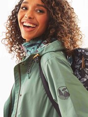Weird Fish Green Delara Showerpoof Jacket - Image 3 of 6