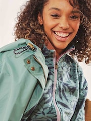 Weird Fish Green Delara Showerpoof Jacket - Image 4 of 6