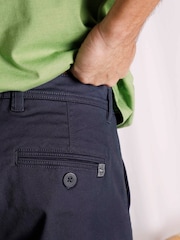 Weird Fish Blue Rigney Cargo 100% Cotton Shorts - Image 5 of 8