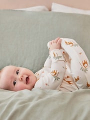 Creme - Mori – Supersoft – Schlafanzug mit Bärendruck und 2-Wege-Reissverschluss, Cream - Bild 1 von 5