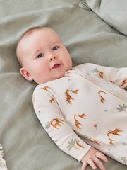 Creme - Mori – Supersoft – Schlafanzug mit Bärendruck und 2-Wege-Reissverschluss, Cream - Bild 2 von 5